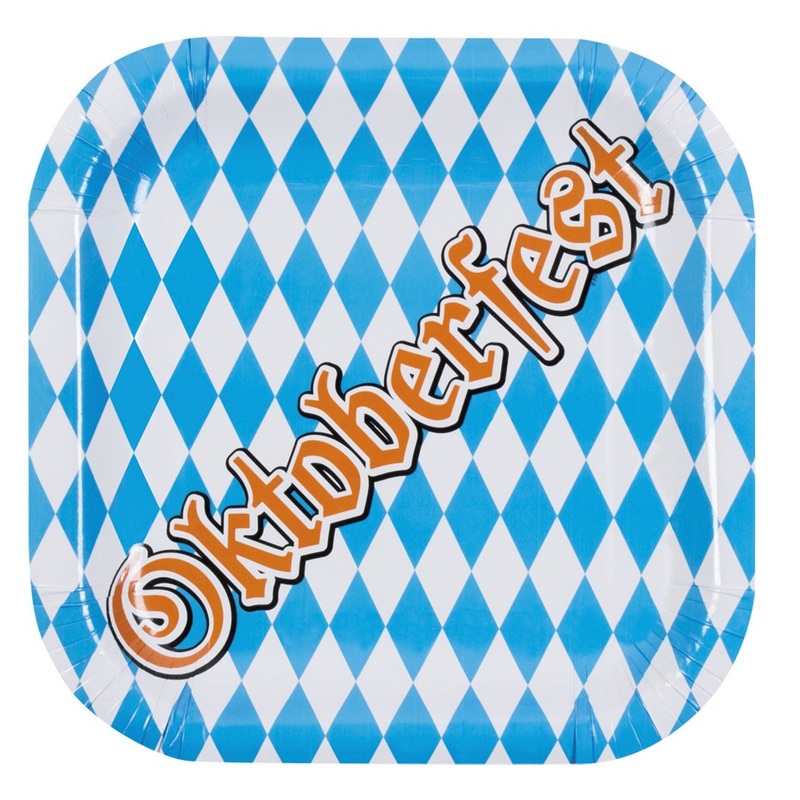 6 Oktoberfest Party Plates 25cm
