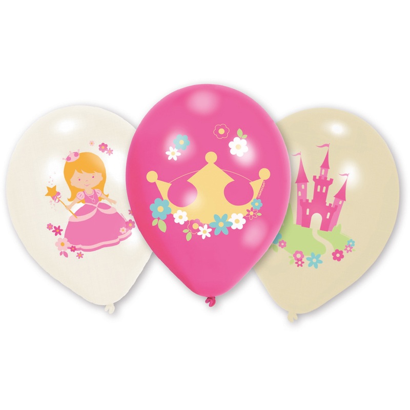 6 Princess Isabella balloons 28cm
