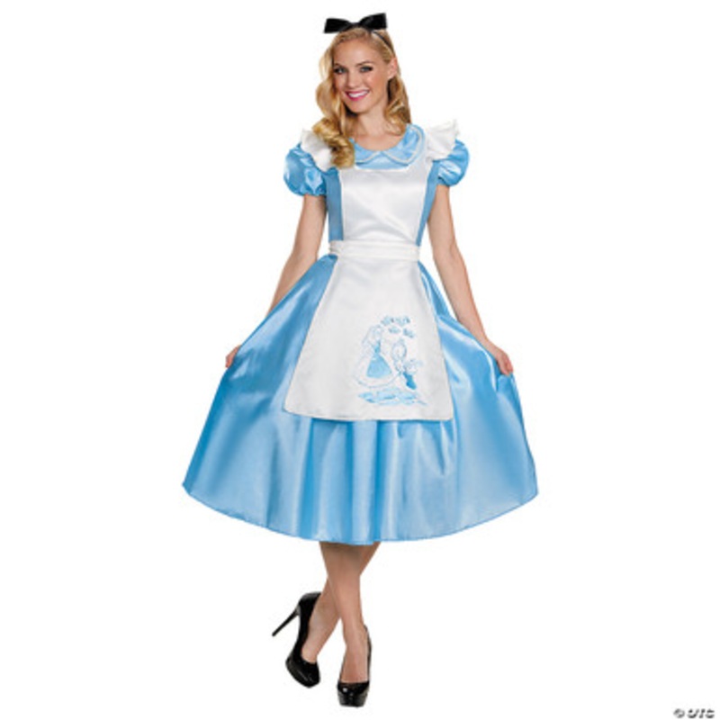 Alice in Wonderland Deluxe Costume  – Adult  Small