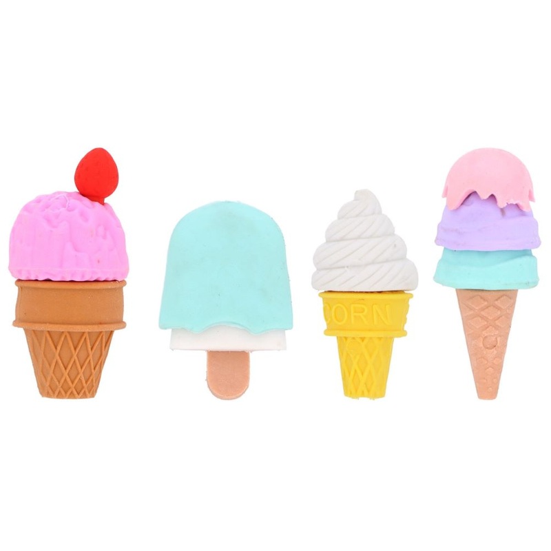 Eraser in ice cream cone shape 4.5cm