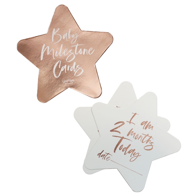 24 Newborn Star milestone cards