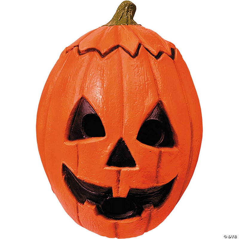 Adults Don Post Studios Orange Pumpkin Latex Mask