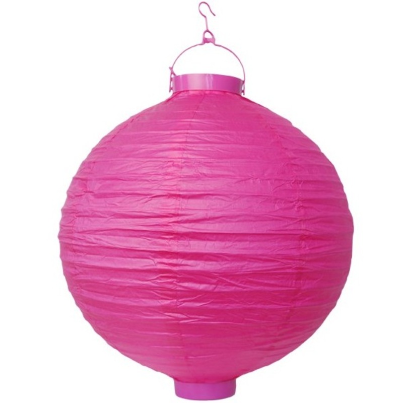 LED lampion Summer Nights pink 30cm
