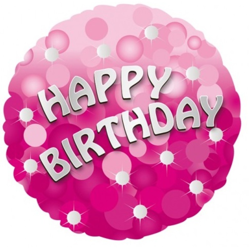 Pink Happy Birthday Foil Balloon – 18