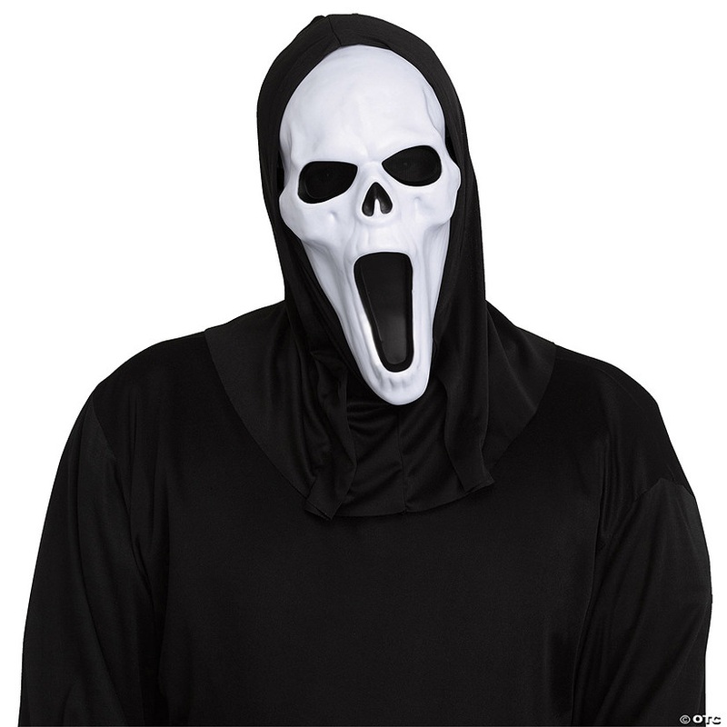 Adults Ghost Face Banshee Mask with Black Shroud