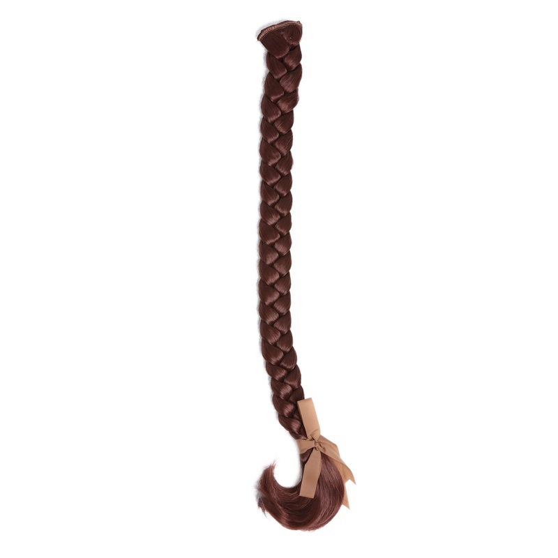 Braided Plait Hairpiece plaited Clip-in Hair Extension long auburn SA101