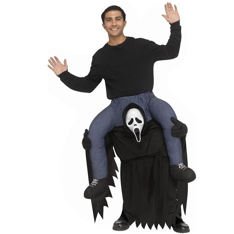 Ghost Face Piggyback Inflatable Costume – Adults