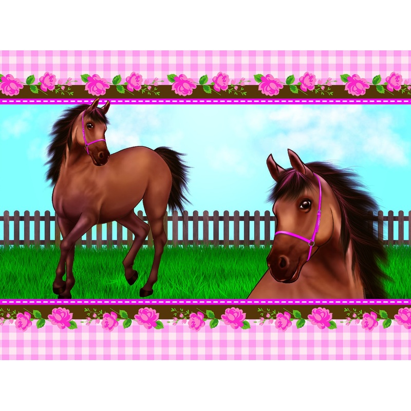 Horse whisper tablecloth 1.8 x 1.2m