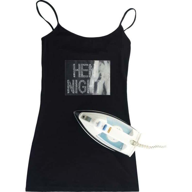 Iron on ‘Hen Night’  diamante transfer