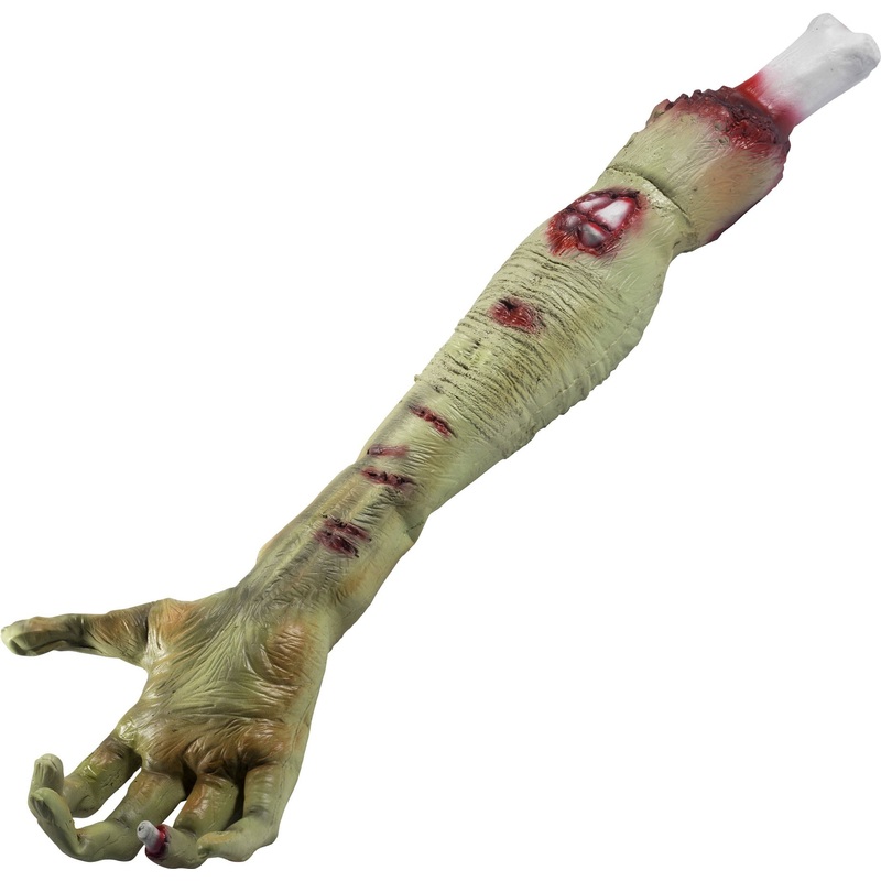Severed zombie forearm deco figure 58cm