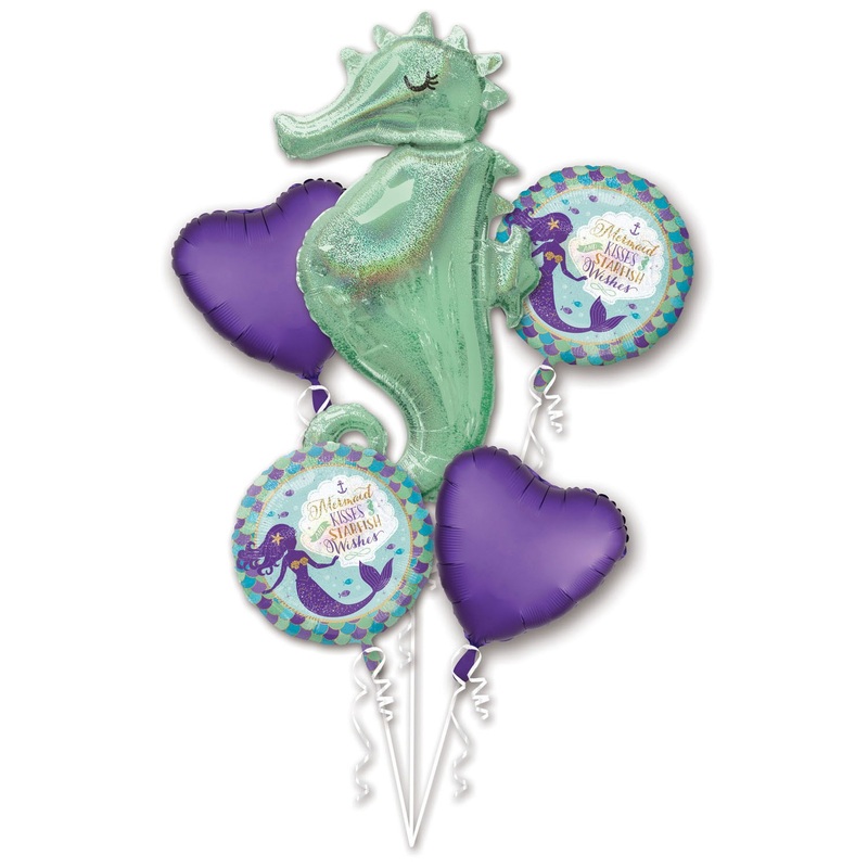 Shellebrate mermaid balloon bouquet
