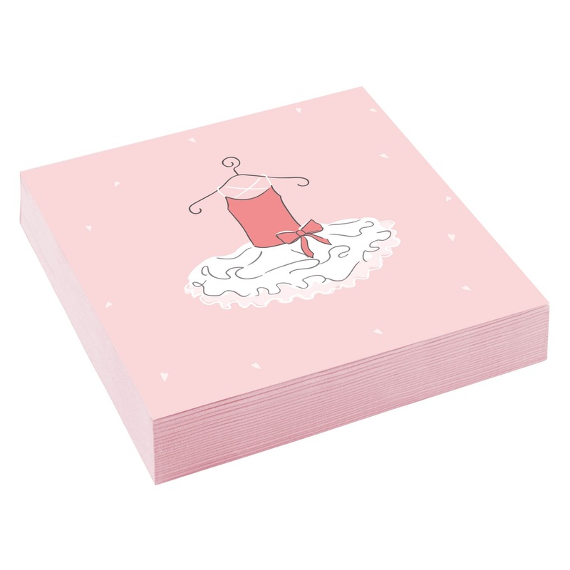 20 small ballerina napkins 33 x 33cm