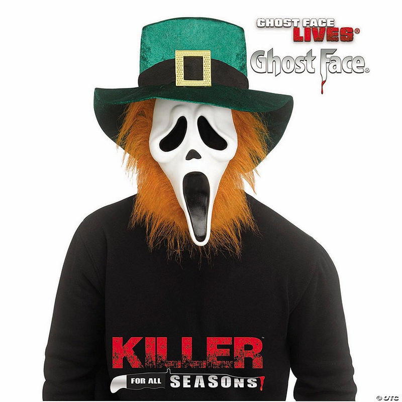 Adults Ghost Face St. Patrick’s Day Full Face Mask