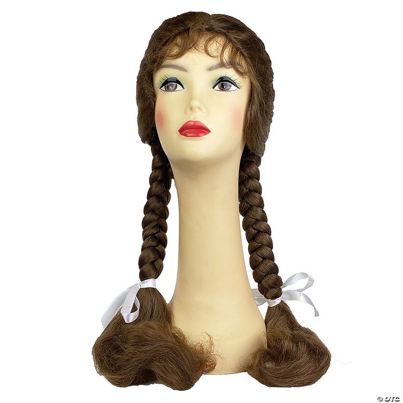 Adults Long-Haired Double French-Braided Wig with Bangs