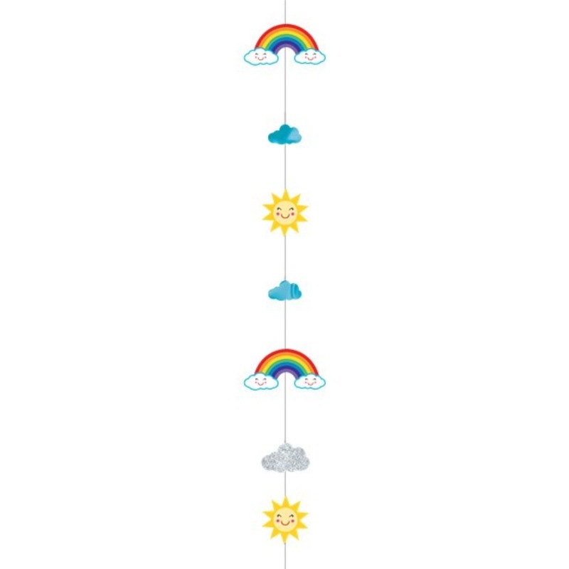 Rainbow balloon pendant 1,8m