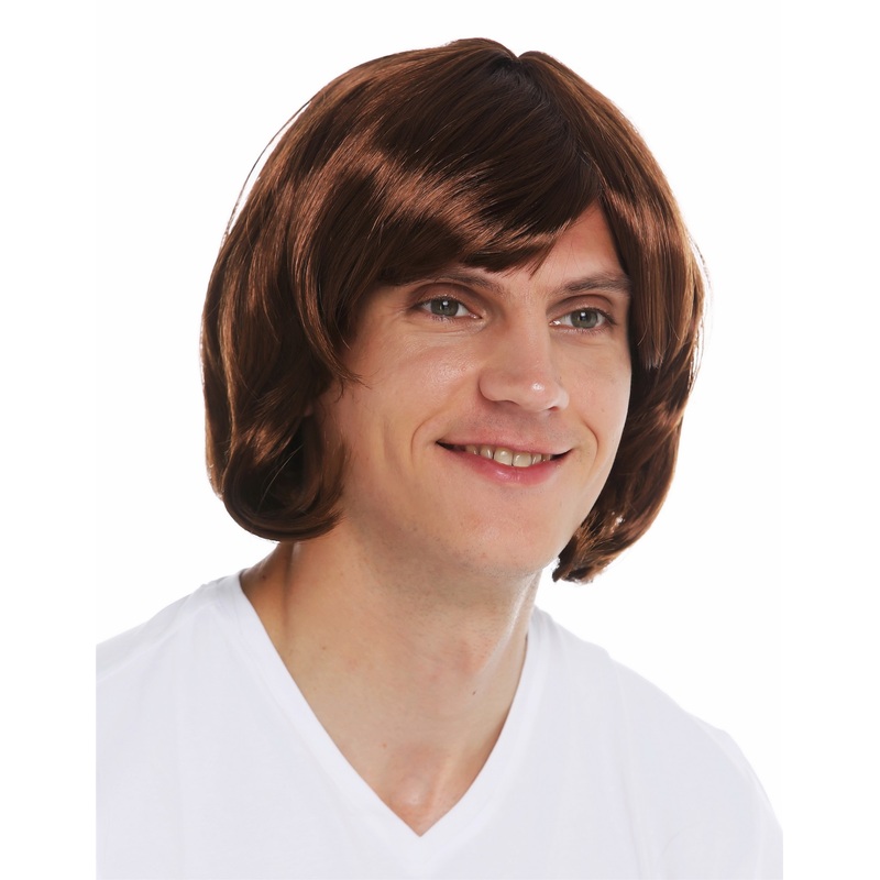 Wig carnival Halloween men middle ages minstrel crooner trashy hairstyle 2623