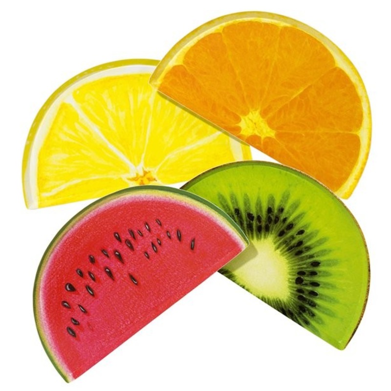 12 tropical fruit slices plate 23.5cm