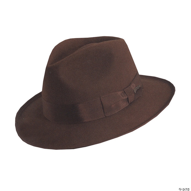 Adults Deluxe Brown Indiana Jones Hat with Hatband
