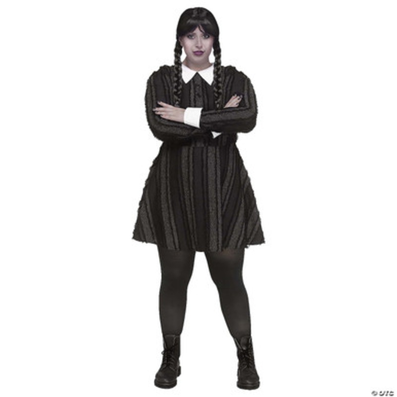 Creepy Coed Wednesday Costume -Adult Plus Size X-Large