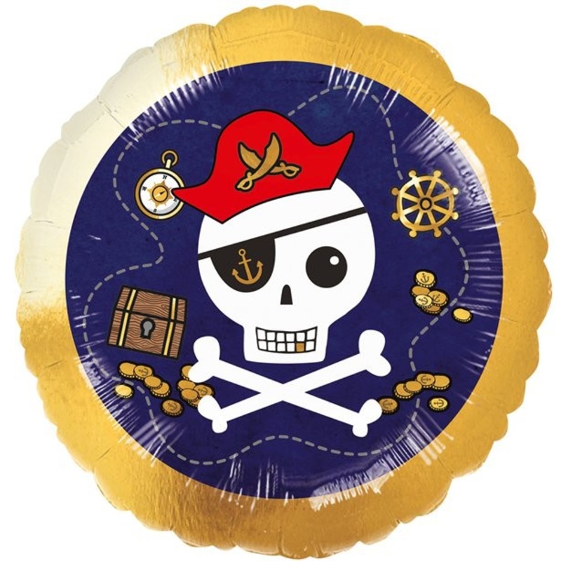 Pirate Treasure Island Foil Balloon 45cm