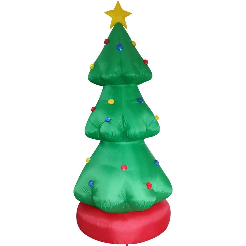 15FT Inflatable Christmas Tree with Star, Yard Home Lawn Holiday Decoration