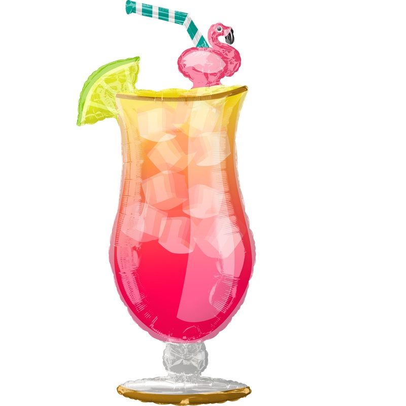 Flamingo Cocktail Foil Balloon