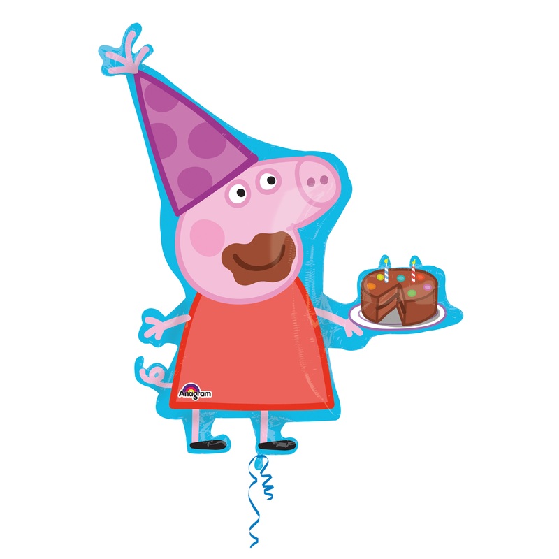 Sweet tooth Peppa Pig foil balloon