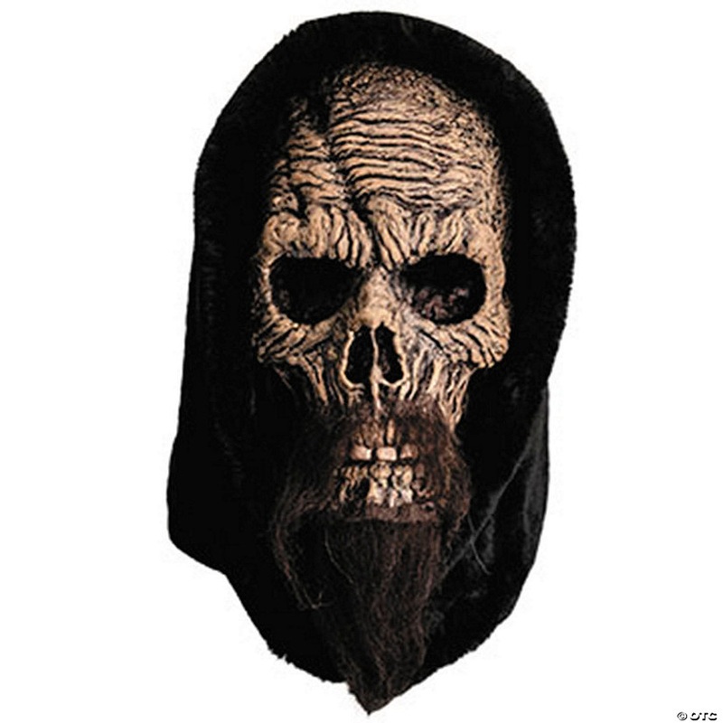 Adults Templar Knight Skeleton Face Latex Overhead Mask – One Size