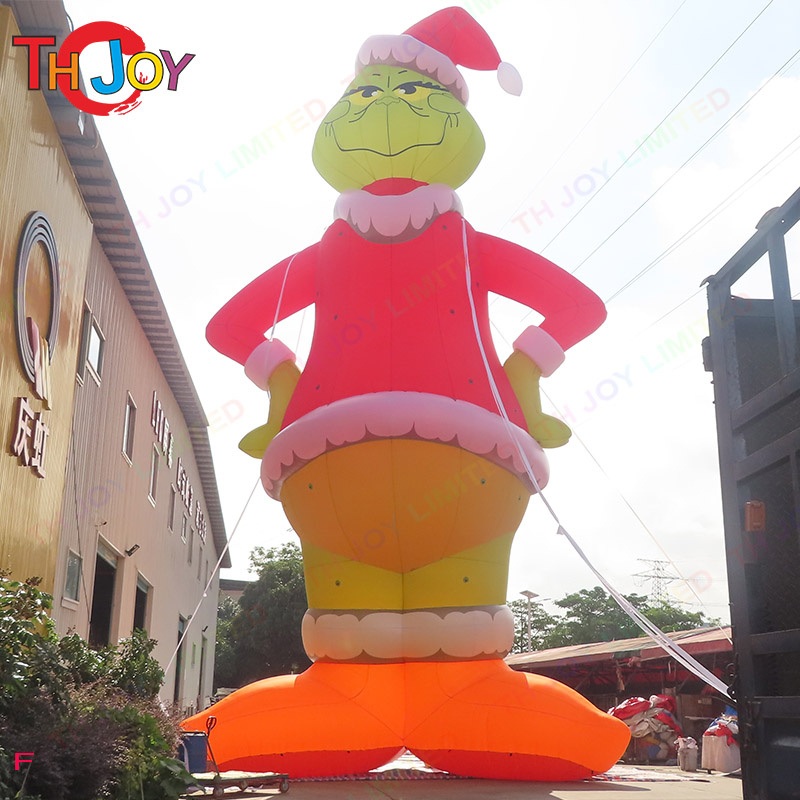 10m 33FT Tall Giant Inflatable Christmas Monster Grinch for Christmas Yard Decoration
