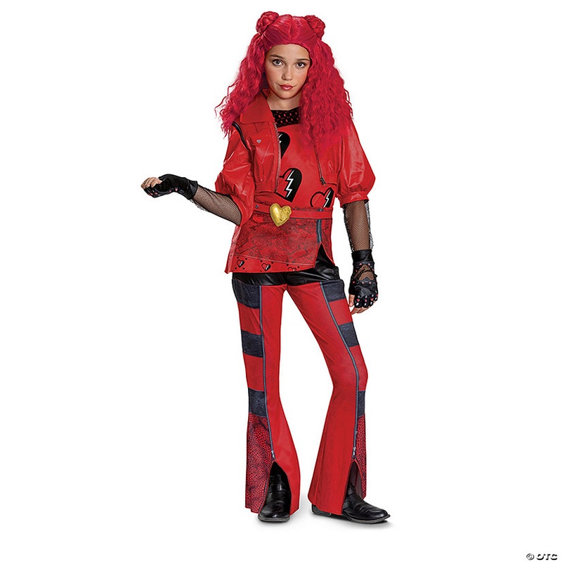 Girls Deluxe Disneys Descendants 4: The Rise of Red Princess Red Costume