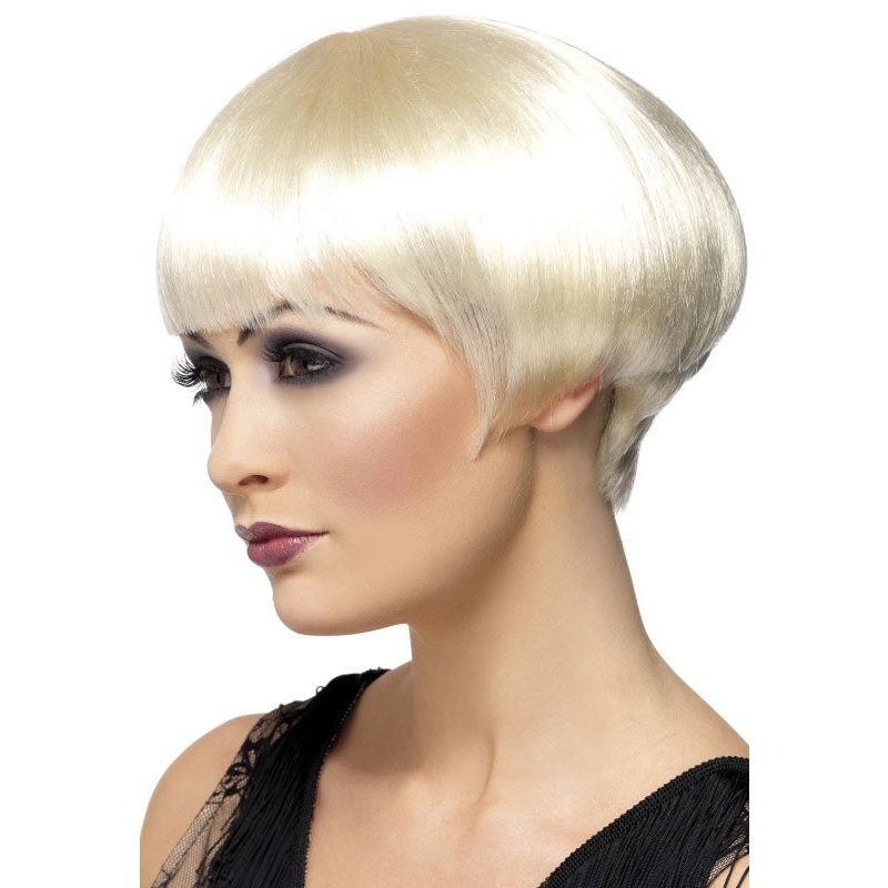 Hydrogen blonde short bob wig