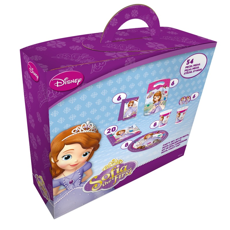 Sofia The First Mystic Isles party suitcase 54 pieces