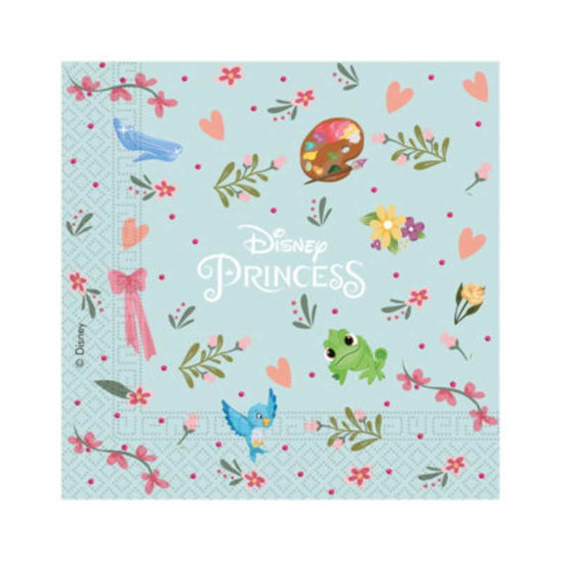 20 Charming Princess napkins 33x33cm