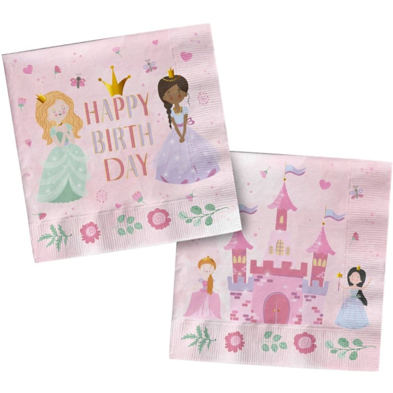 20 magic castle napkins 33cm