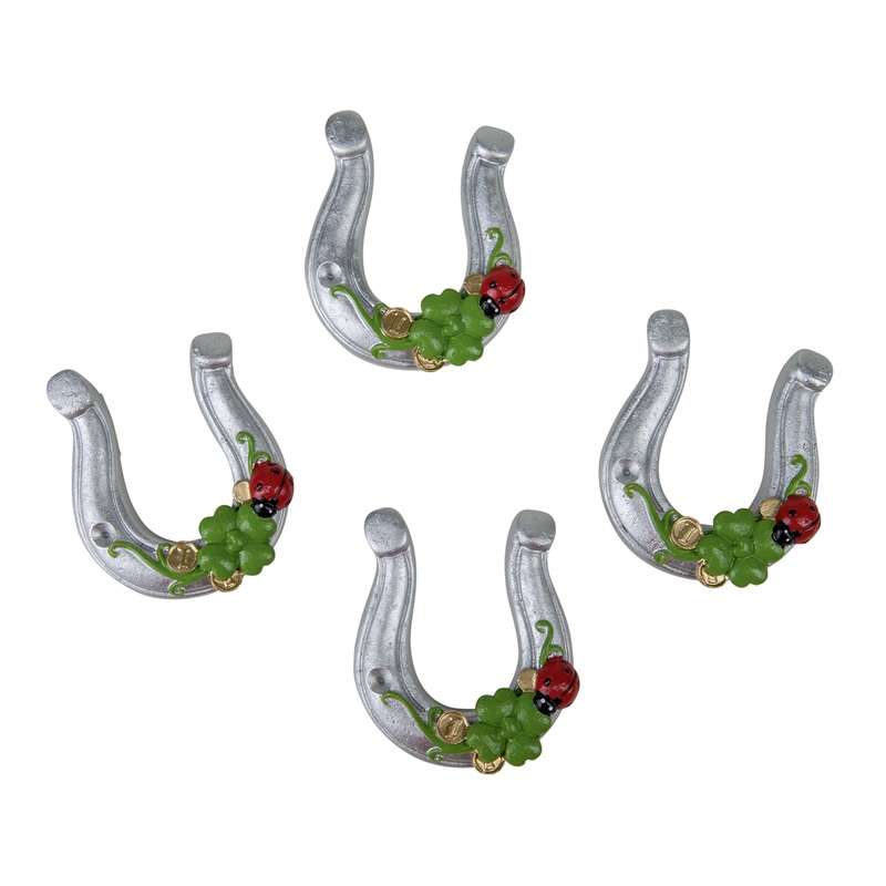 Horseshoes with glue dot 4-pack