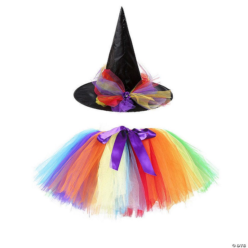 Mykids-Usa – Children’S Halloween Witch Cosplay Hat, Skirt & Wings Set – Green – Kids M (100-110)