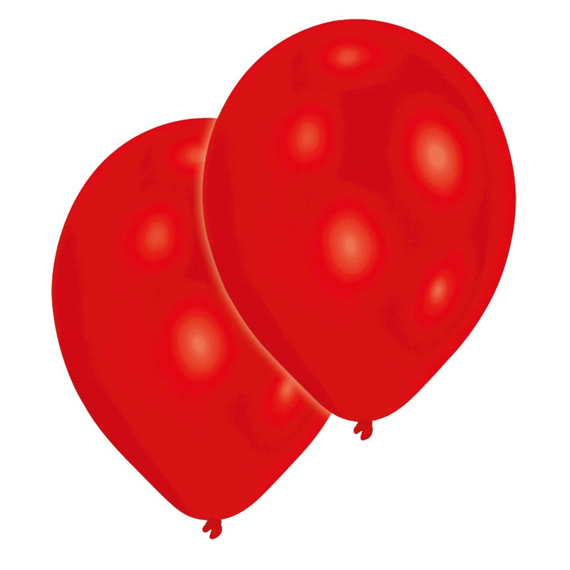 Set of 10 red balloons 27.5cm
