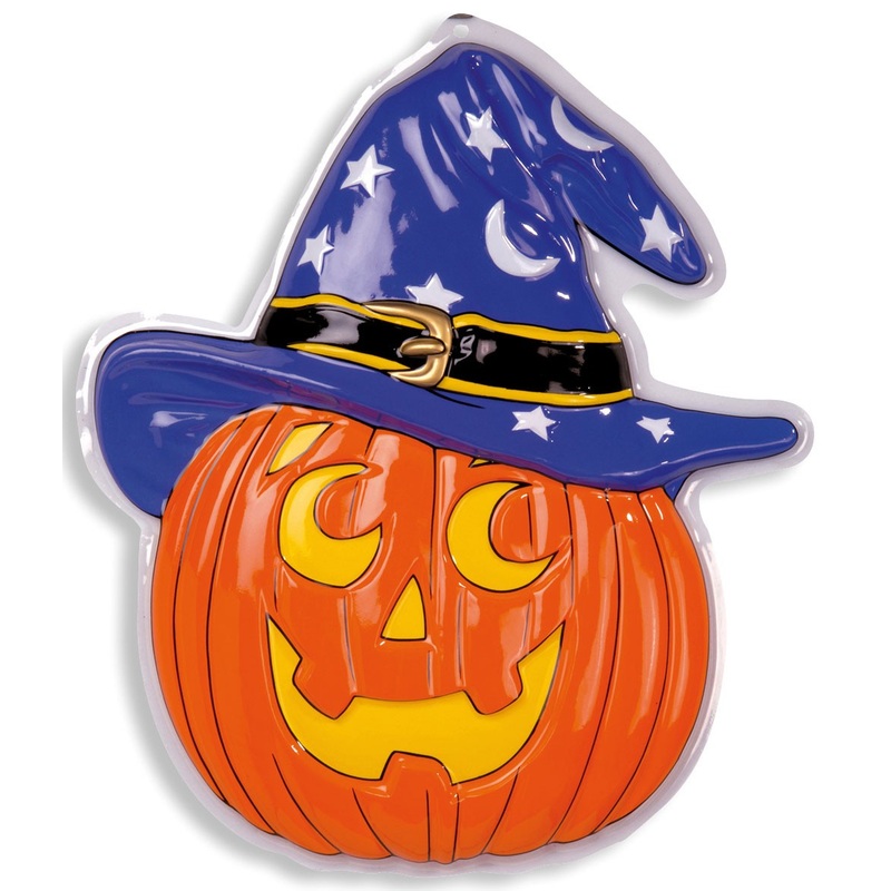 Funny Halloween Pumpkin Kai with Hat mural 45 x 52cm