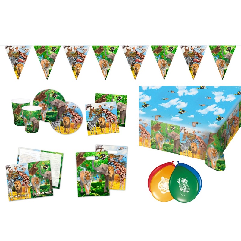Party box Wilde Safari 63 pieces
