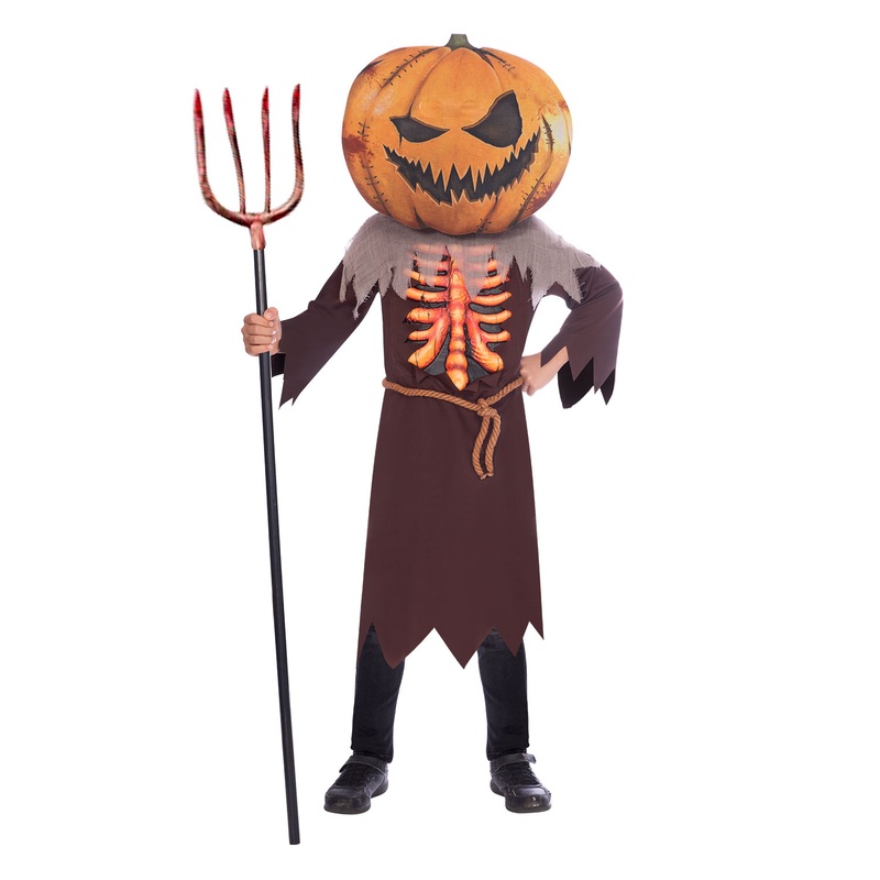 Scary Pumpkin Big Head Costume – Teen