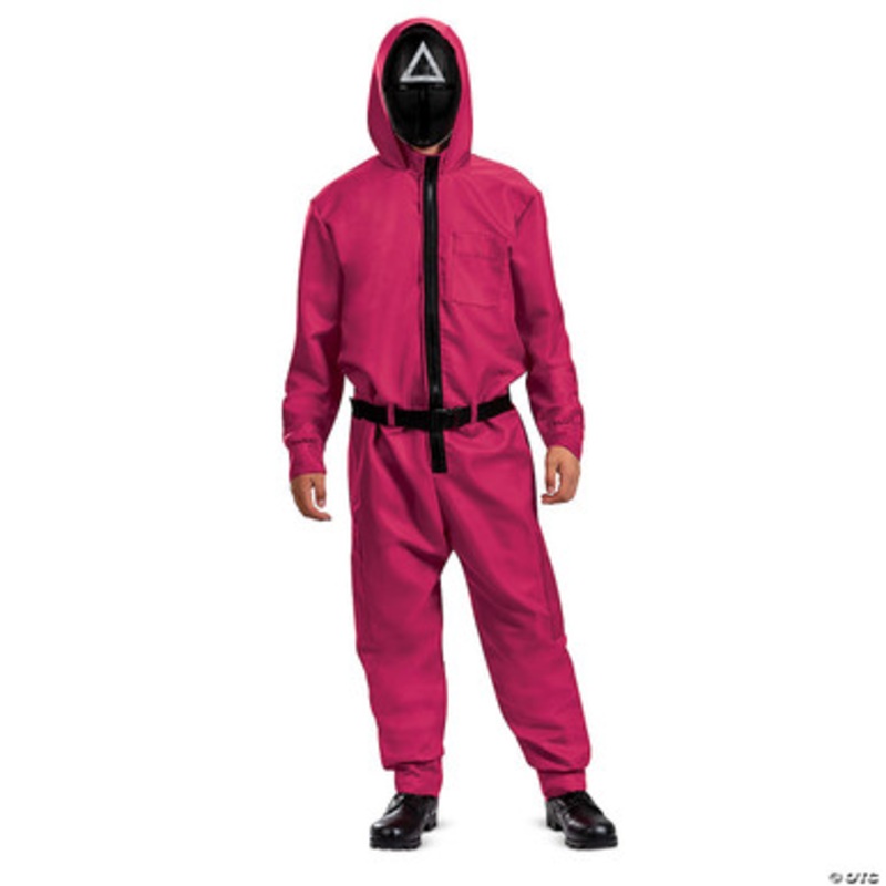 Squid Games Triangle Guard Costume – Adult Small/Medium