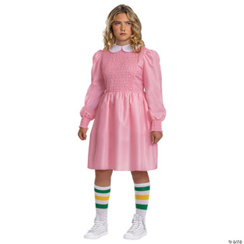 Stranger Things Eleven Pink Dress Classic Costume- Child Medium