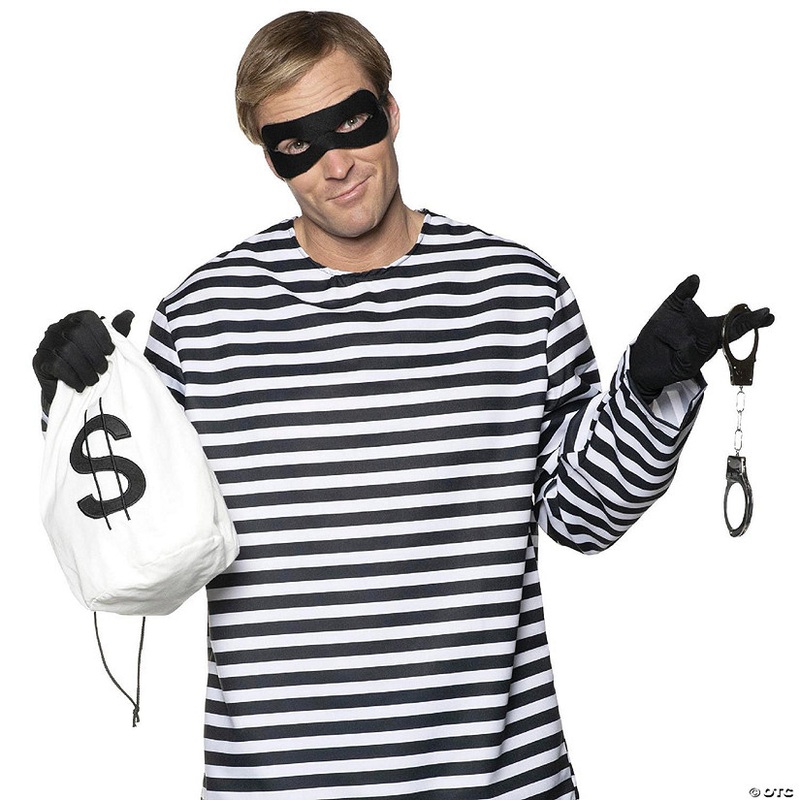 Thief 4 Piece Adult Costume Accessory Kit  One Size