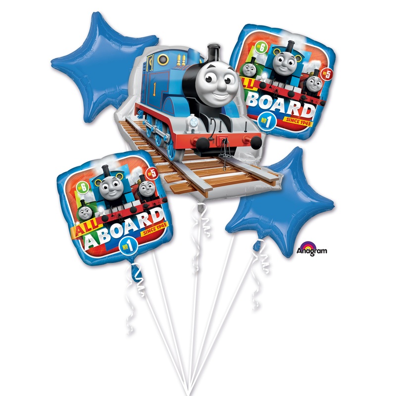 5 foil balloons Thomas, the little locomotive