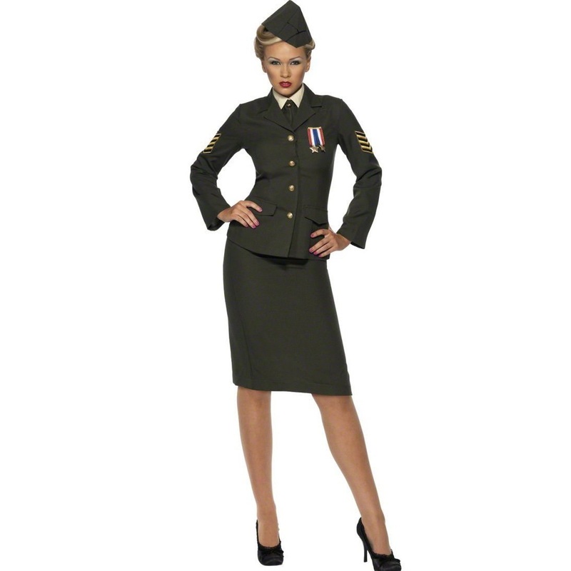 Ladies Wartime Officer Costume – Plus Size