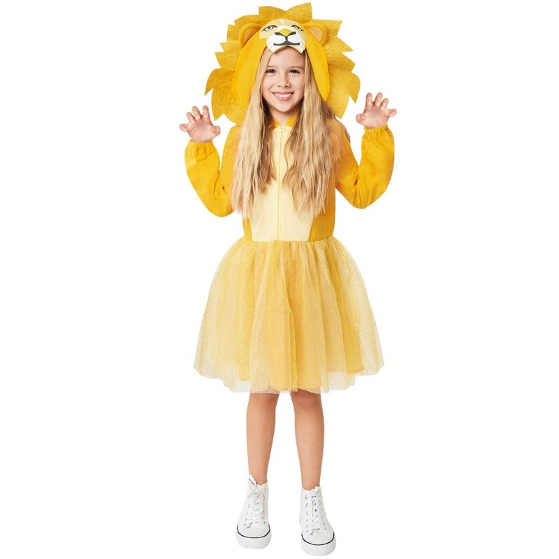 Lion Hooded Dress – Tween