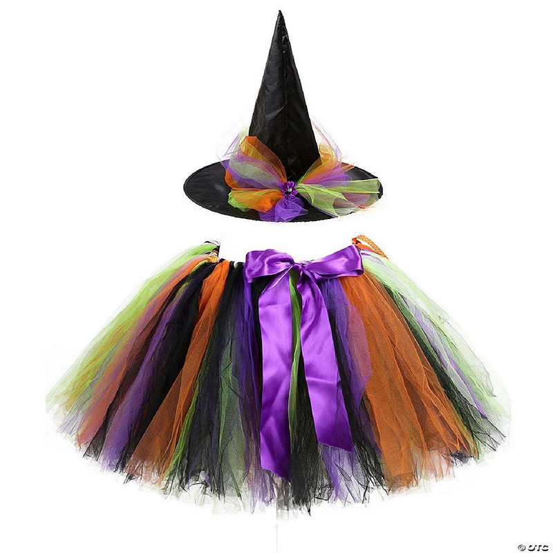 Mykids-Usa – Children’S Halloween Witch Cosplay Hat, Skirt & Wings Set – Purple – Adult Average Size
