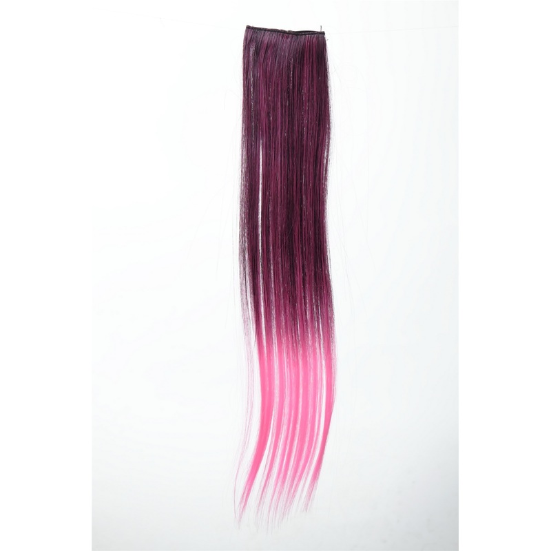2 Clips Extension Strand Straight 45 cm Ombre Red YZF-P2S18P-1BTT2124