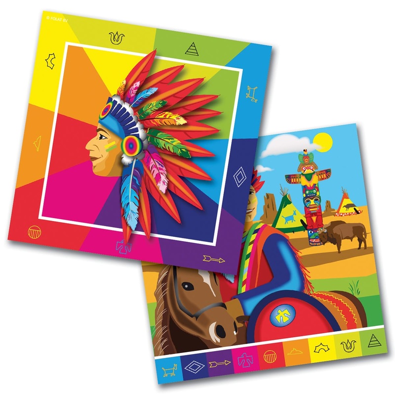 20 colorful Indian napkins