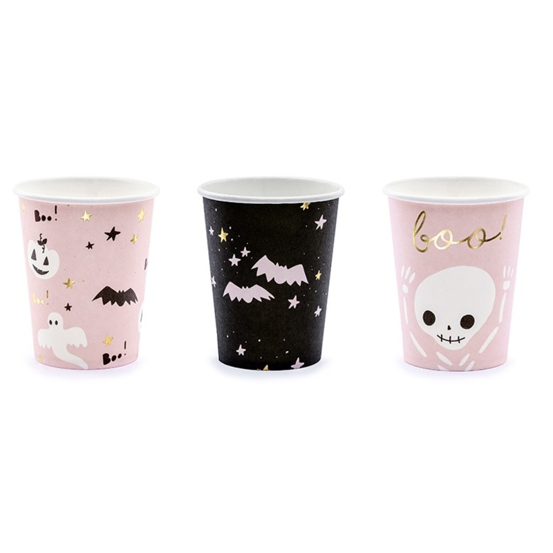 6 Boo Town Paper Cups 220ml